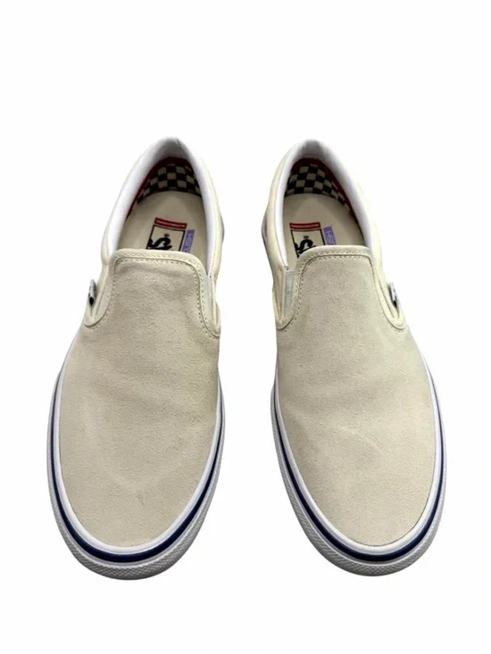 Vans Suede Slip-On Sneakers in Off-White - Picture 1 of 7